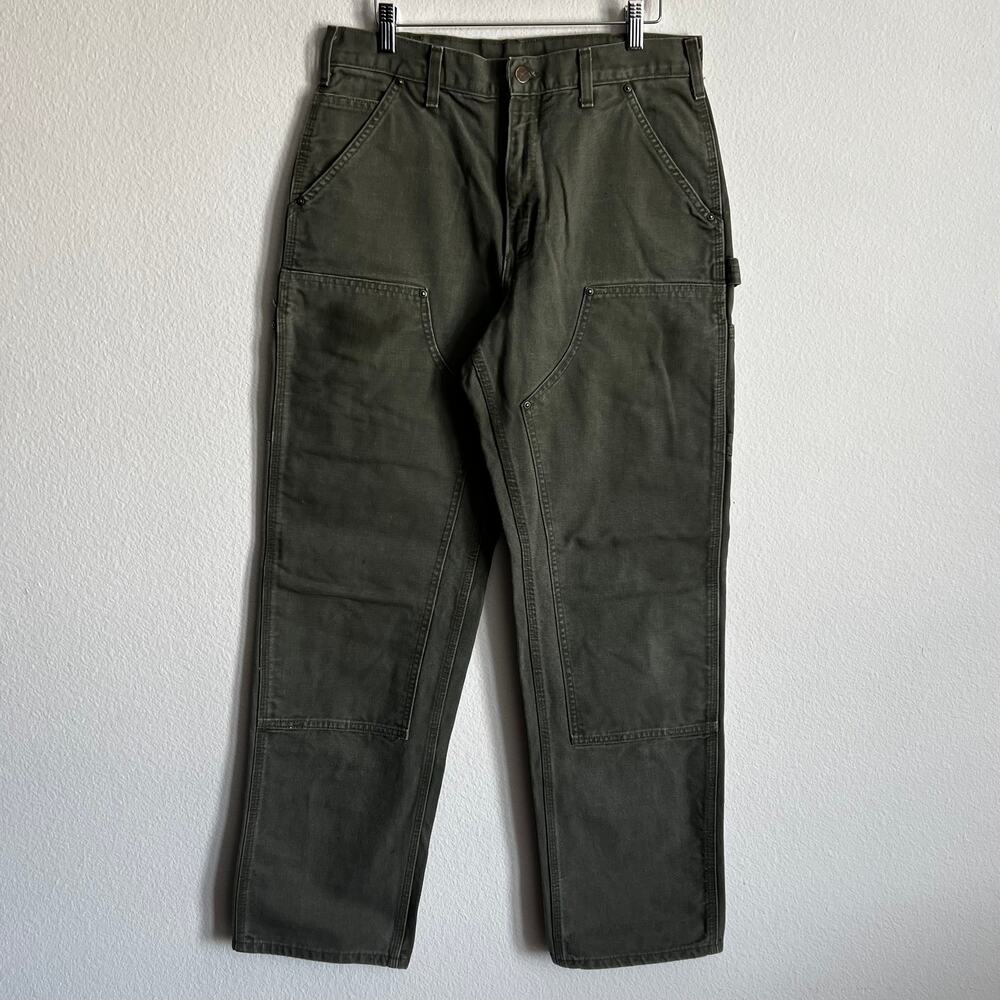 Carhartt B136 MOS green double knee work wear carpenter pants
